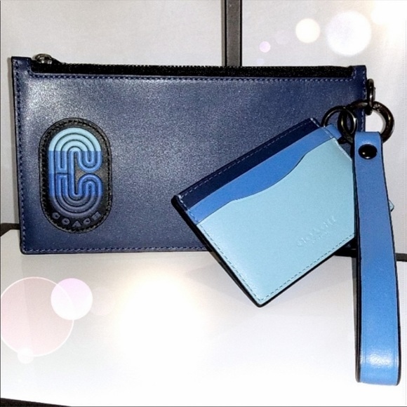 NWOT Coach Colorblock wristlet wallet card holder - Picture 4 of 14